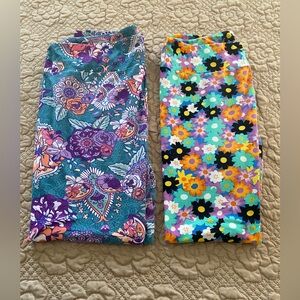 Floral Patterned Leggings Set